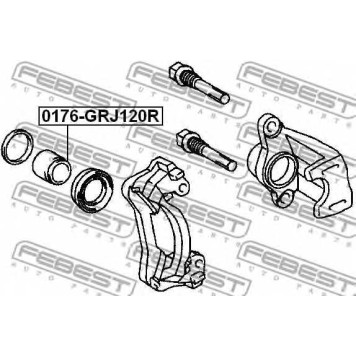 Поршень корпуса скобы тормоза FEBEST 0176-GRJ120R-1