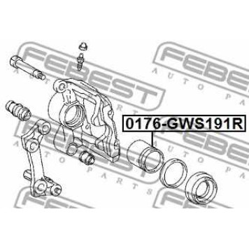 Поршень корпуса скобы тормоза FEBEST 0176-GWS191R-1