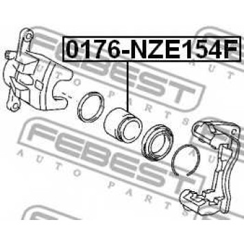 Поршень корпуса скобы тормоза FEBEST 0176-NZE154F-1