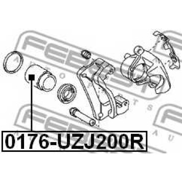 Поршень корпуса скобы тормоза FEBEST 0176-UZJ200R-1