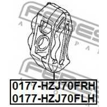 Тормозной суппорт FEBEST 0177-HZJ70FLH-1