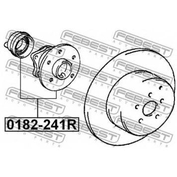 Ступица колеса FEBEST 0182-241R-1