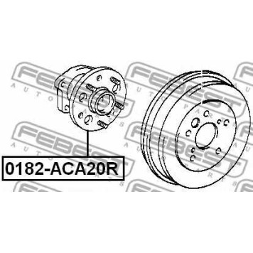 Ступица колеса FEBEST 0182-ACA20R-1