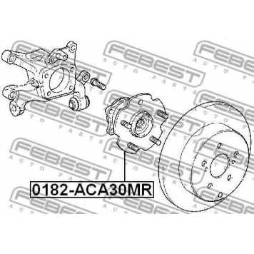 Ступица колеса FEBEST 0182-ACA30MR-1