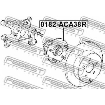 Ступица колеса FEBEST 0182-ACA38R-1
