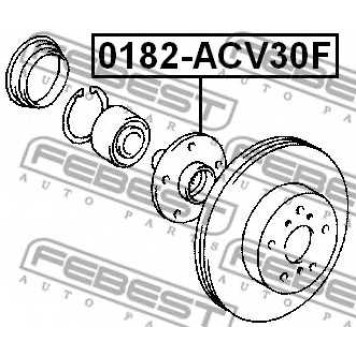 Ступица колеса FEBEST 0182-ACV30F-1