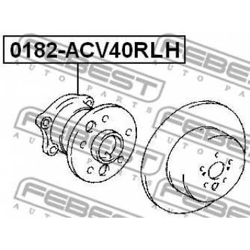 Ступица колеса FEBEST 0182-ACV40RLH-1