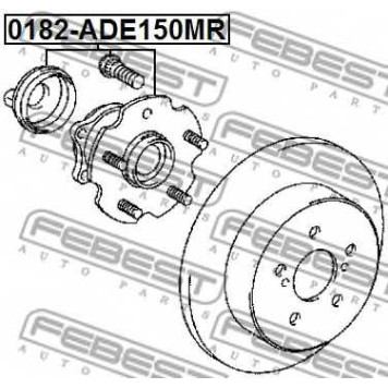 Ступица колеса FEBEST 0182-ADE150MR-1