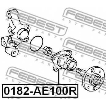 Ступица колеса FEBEST 0182-AE100R-1