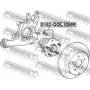 Ступица колеса FEBEST 0182-GGL10MR-1