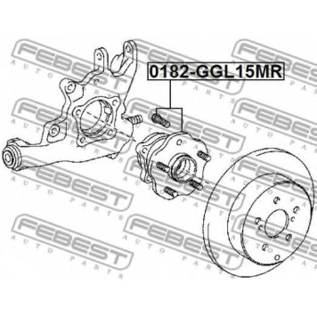 Ступица колеса FEBEST 0182-GGL15MR-1