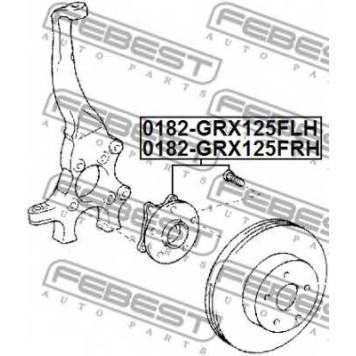 Ступица колеса FEBEST 0182-GRX125FRH-1