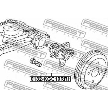 Ступица колеса FEBEST 0182-KGC10RRH-1