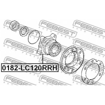 Ступица колеса FEBEST 0182-LC120RRH-1