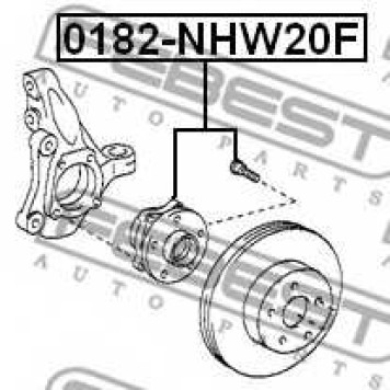 Ступица колеса FEBEST 0182-NHW20F-1