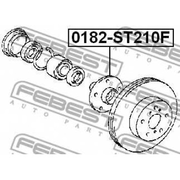 Ступица колеса FEBEST 0182-ST210F-1