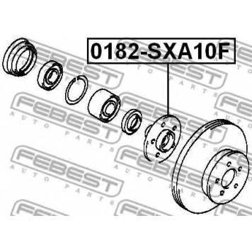 Ступица колеса FEBEST 0182-SXA10F-1