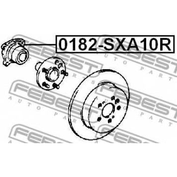 Ступица колеса FEBEST 0182-SXA10R-1
