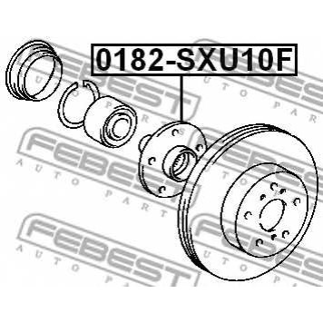 Ступица колеса FEBEST 0182-SXU10F-1
