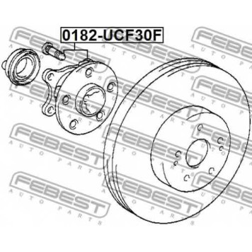 Ступица колеса FEBEST 0182-UCF30F-1