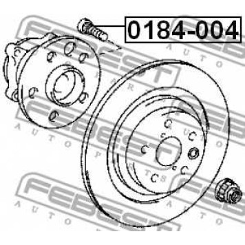 Болт крепления колеса FEBEST 0184-004-1