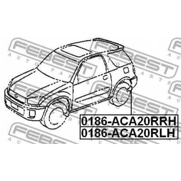 Монтажный комплект, крыло FEBEST 0186-ACA20RLH-1
