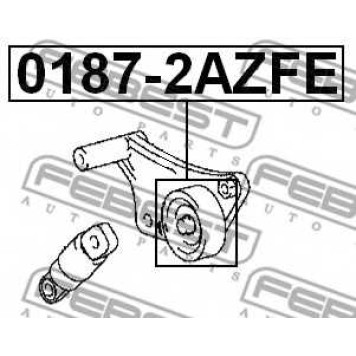 Натяжной ролик поликлинового ременя FEBEST 0187-2AZFE-1