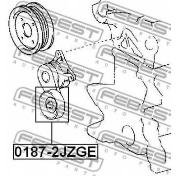 Натяжной ролик поликлинового ременя FEBEST 0187-2JZGE-1