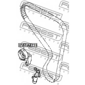 Натяжной ролик ременя ГРМ FEBEST 0187-AE111-1