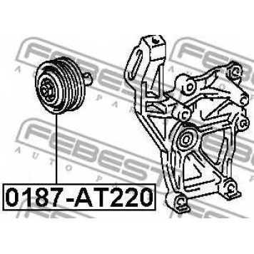 Натяжной ролик поликлинового ременя FEBEST 0187-AT220-1