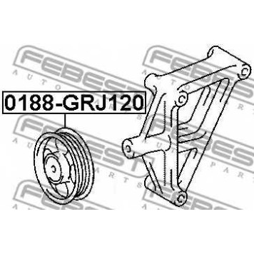 Паразитный / ведущий ролик поликлинового ременя FEBEST 0188-GRJ120-1