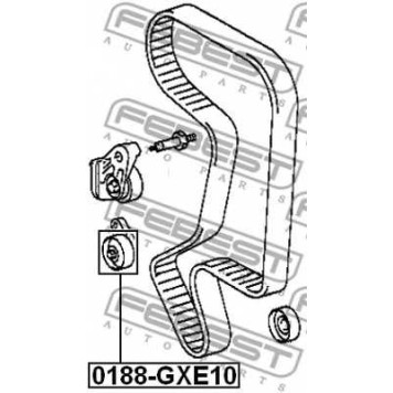 Паразитный / ведущий ролик зубчатого ремня FEBEST 0188-GXE10-1