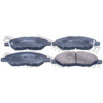 Колодки тормозные дисковые передний для NISSAN AD, BLUEBIRD SYLPHY, CUBE, LATIO, LIVINA / GRAND LIVINA, MICRA, TIIDA <b>FEBEST 0201-C11F</b>