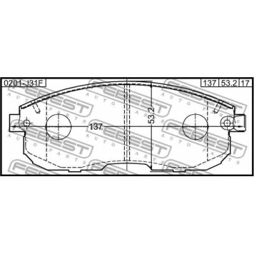 Колодки тормозные дисковые передний для INFINITI G, I30 / NISSAN 180 SX, 200 SX, 350 Z, ALMERA TINO, ALTIMA, AVENIR, CEFIRO, CUBE, EXPERT, JUKE, LATIO, LAUREL, MAXIMA QX, MAXIMA, PRIMERA, PULSAR, SENTRA, SKYLINE, STAGEA, SYLPHY, TEANA, TIIDA <b>FEBEST 020-1