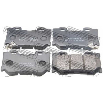 Колодки тормозные дисковые задний для INFINITI FX, G, M(Y51), M37, Q70(Y51) / NISSAN 370 Z(Z34), FUGA <b>FEBEST 0201-V36R</b>