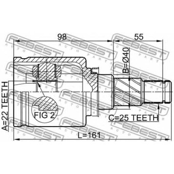 Шарнир приводного вала FEBEST 0211-C11X-1