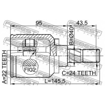 Шарнир приводного вала FEBEST 0211-N16-1