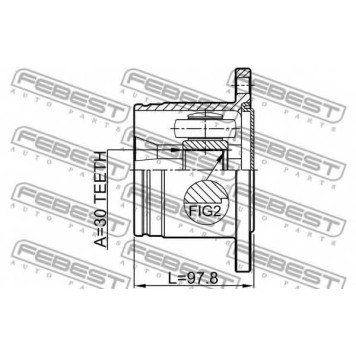 Шарнир приводного вала FEBEST 0211-R51R-1