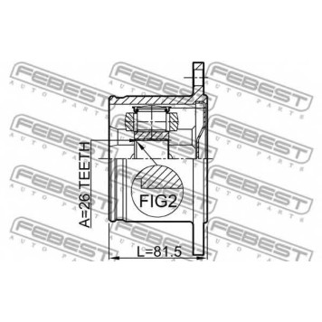 Шарнир приводного вала FEBEST 0211-T30RH-1