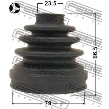 Пыльник приводного вала FEBEST 0215-071T-1