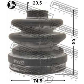 Пыльник приводного вала FEBEST 0215-EP16T-1