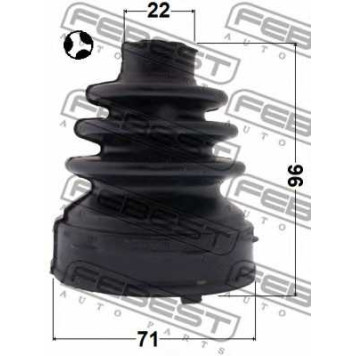 Пыльник приводного вала FEBEST 0215-F15T-1