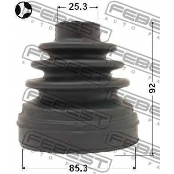 Пыльник приводного вала FEBEST 0215-R51T-1