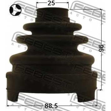 Пыльник приводного вала FEBEST 0215-Z51T-1
