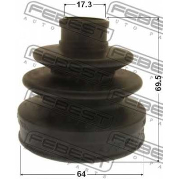 Пыльник приводного вала FEBEST 0217-J10R-1