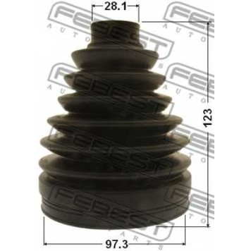 Пыльник приводного вала FEBEST 0217P-J32-1