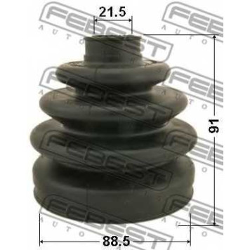 Пыльник приводного вала FEBEST 0217-R20-1