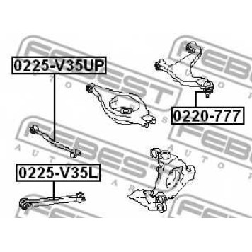 Несущий / направляющий шарнир FEBEST 0220-777-1