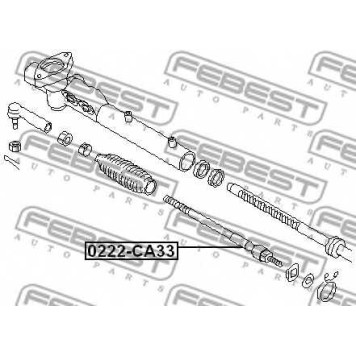 Осевой шарнир рулевой тяги FEBEST 0222-CA33-1