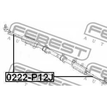 Осевой шарнир рулевой тяги FEBEST 0222-P12J-1
